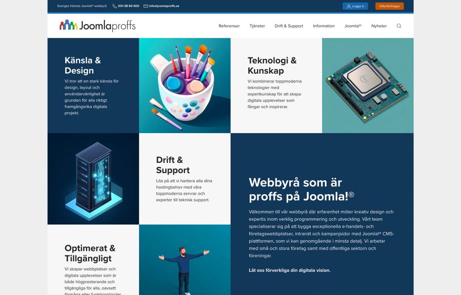 Joomlaproffs Work Example
