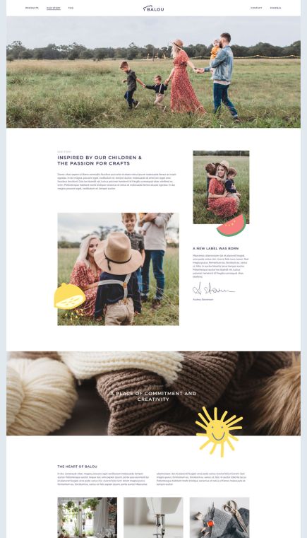 Balou WooCommerce Theme About Layout