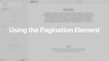 Pagination Element Documentation Video for WordPress