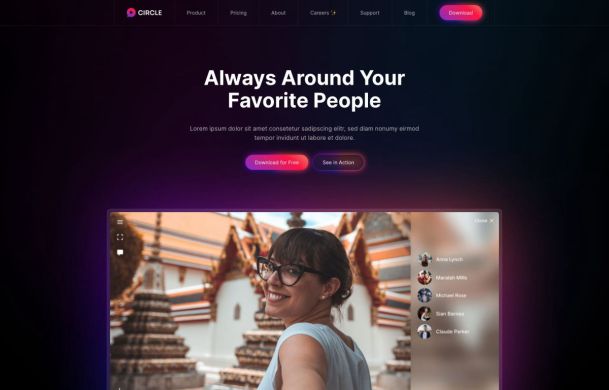 Circle Theme for WordPress and Joomla