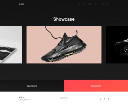 Vision WordPress Theme Portfolio Layout