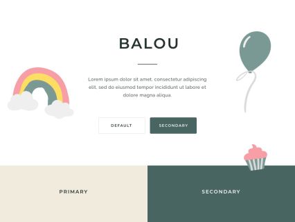 Balou WooCommerce Theme White Beige Style