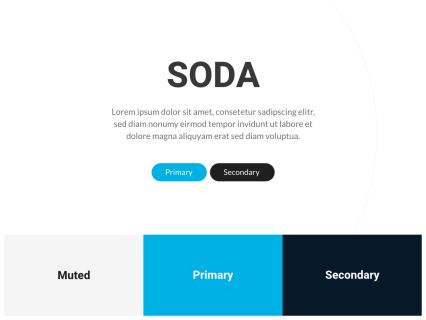 Soda WordPress Theme White Blue Style
