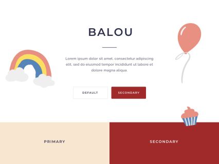 Balou WooCommerce Theme White Orange Style