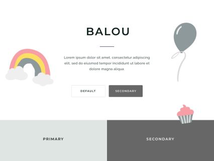 Balou WooCommerce Theme White Turquoise Style