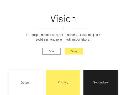 Vision WordPress Theme White Yellow Style